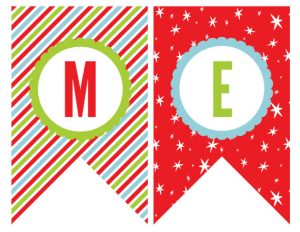 Free Printable Merry Christmas Banner Letters