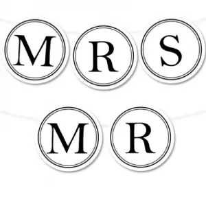 Free Printable Wedding Banner Letters