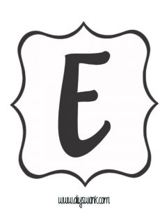 Letter Printouts for Banners
