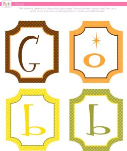 Letters for Banners