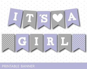 Printable Baby Shower Banner Letters