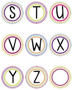 Printable Letter Templates for Banners