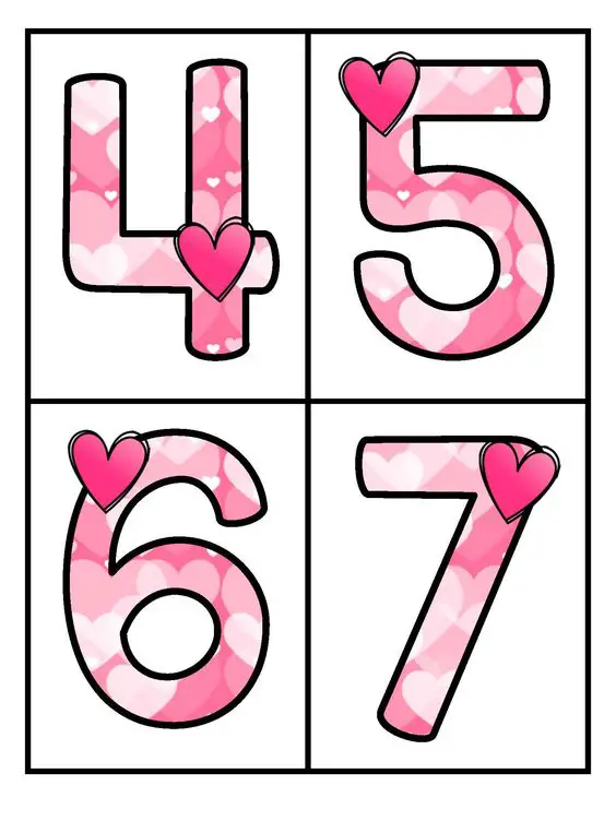46 Attractive Number Flash Cards | KittyBabyLove.com