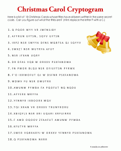 Christmas Song Word Scramble