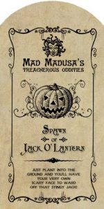 Halloween Bottle Labels Printable