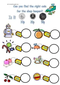Christmas Money Instructor Worksheets