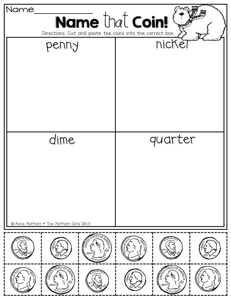 30 Identifying Coins and Coin Values Worksheets ...
