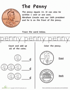 Counting Coins Worksheets