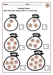 Counting Money Practice Worksheets