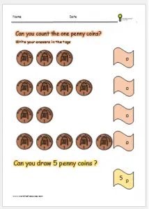 Counting Money Worksheets Ks1