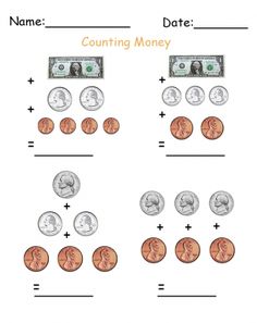 Learn Money for Kids Worksheets