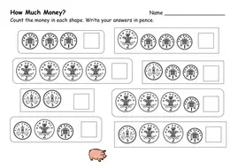 Money Sums Worksheet