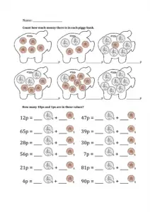 Money Worksheets Year 2