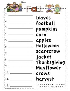 Alphabetical Order Worksheets Reception