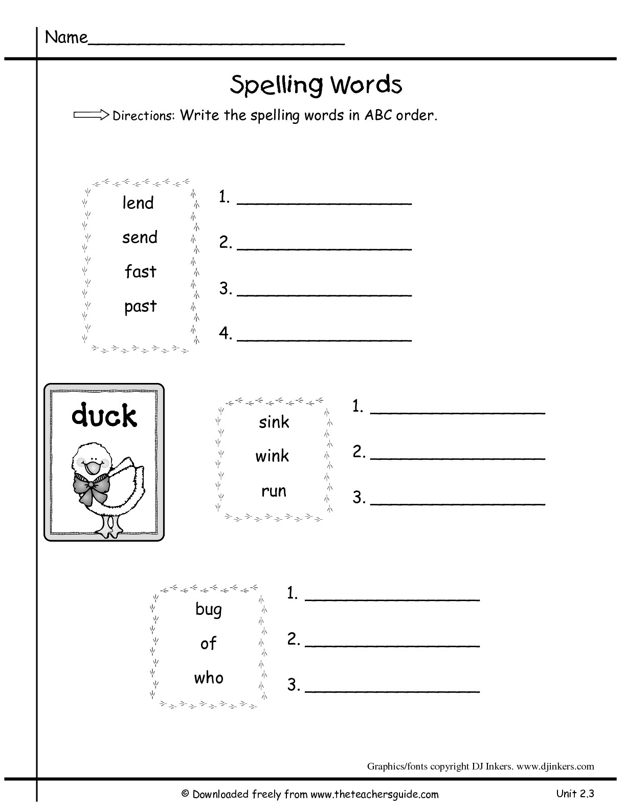38 Alphabetical Order Worksheets | KittyBabyLove.com