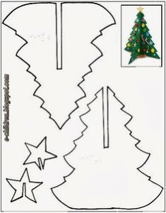 3d Christmas Tree Template