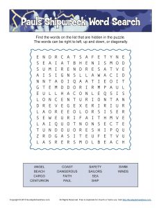Bible Search Worksheet
