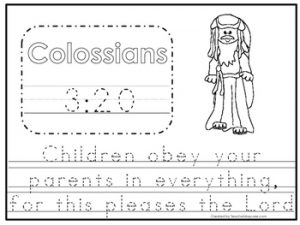 Bible Worksheets for Preschoolers