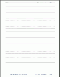 Blank Cursive Writing Worksheets