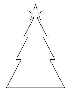 Christmas Tree Cookie Template Printable
