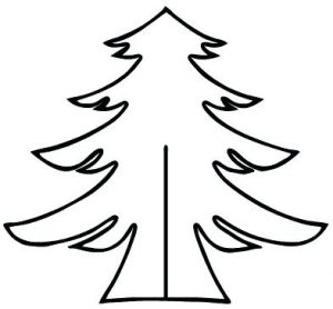 Christmas Tree Cutout Template