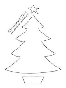Christmas Tree Cutouts Printable
