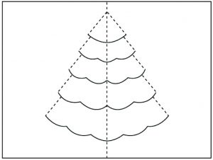 Christmas Tree Pop Up Template
