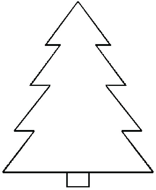 Free Printable Christmas Tree Template Printable Templates
