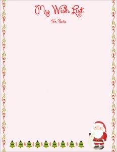 Christmas Wish List Templates
