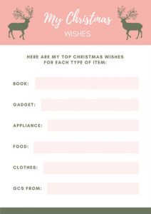 Christmas Wishing List