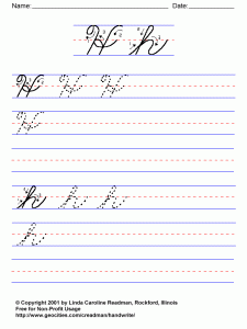 Cursive Alphabet Traceable Worksheets