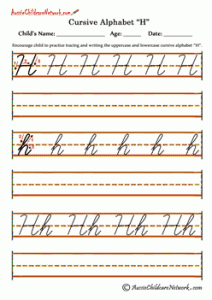 Cursive Alphabet Worksheet