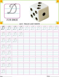 Cursive Capitals Worksheets