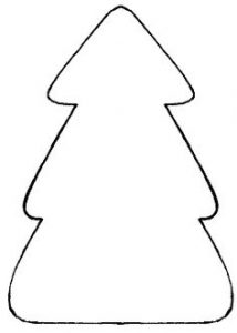Cut Out Template for Christmas Tree