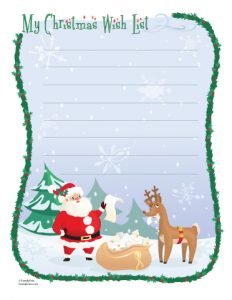 Father Christmas Wish List