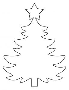 Free Christmas Tree Cut Out Template
