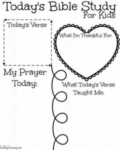 Free Youth Bible Study Worksheets