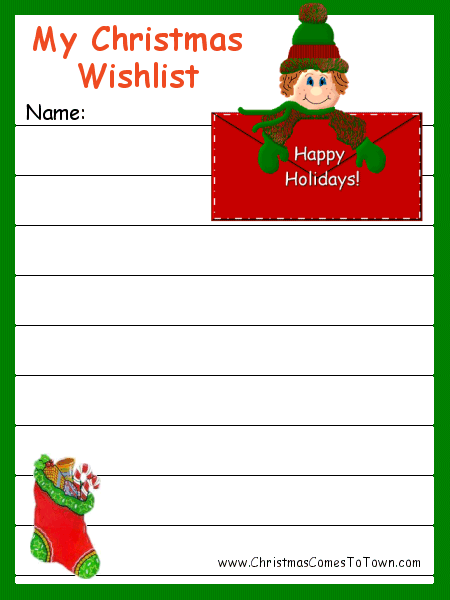 48 christmas wish lists kittybabylove kids christmas list template