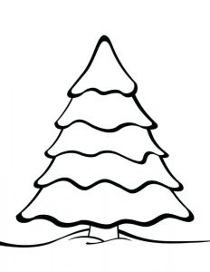 Large Christmas Tree Template
