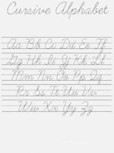 Learning Cursive Writing Worksheets Download