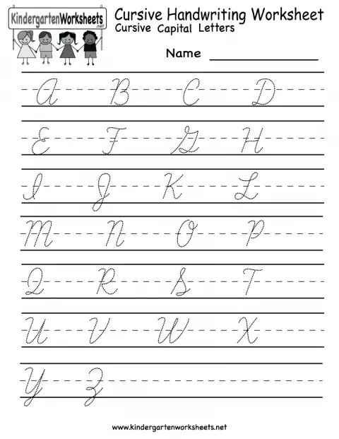 70 Cursive Worksheets for Handwriting Practice ...