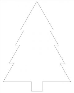 Printable Christmas Tree Stencil