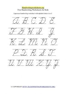 Printable Cursive Worksheets
