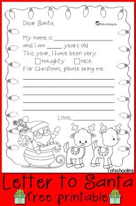 Santa Christmas Wish List