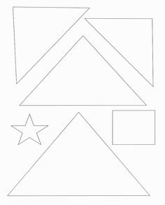 Triangle Christmas Tree Template