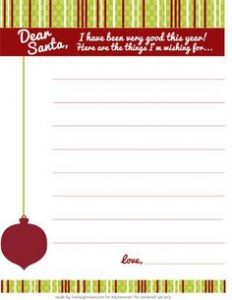 Wishing List for Christmas