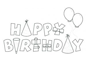 Birthday Cards to Color Printable