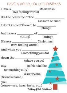Christmas Carol Mad Libs