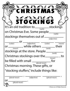 Christmas Mad Libs Print
