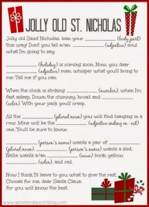 Christmas Mad Libs Printable Free